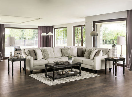 Bollington Ivory Sectional - Ornate Home