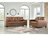Bolsena Caramel Leather Living Room Set / 2pc - Ornate Home
