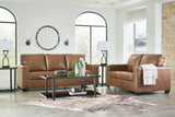 Bolsena Caramel Leather Living Room Set / 2pc - Ornate Home