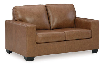 Bolsena Caramel Leather Living Room Set / 2pc - Ornate Home