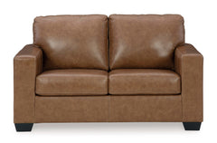 Bolsena Caramel Leather Living Room Set / 2pc - Ornate Home