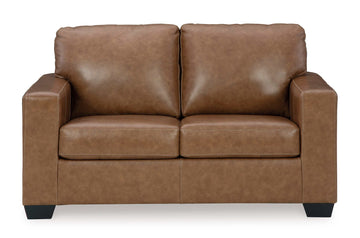 Bolsena Caramel Leather Living Room Set / 2pc - Ornate Home