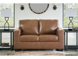 Bolsena Caramel Leather Loveseat (Online Special Price) - Ornate Home