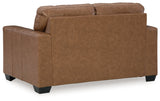Bolsena Caramel Leather Loveseat - Ornate Home