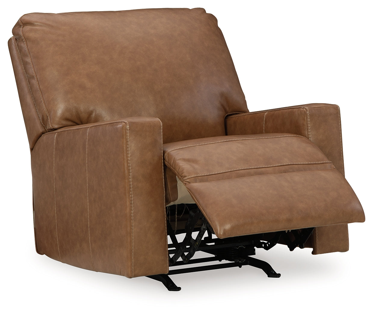 Bolsena Caramel Leather Rocker Recliner (Online Special Price) - Ornate Home