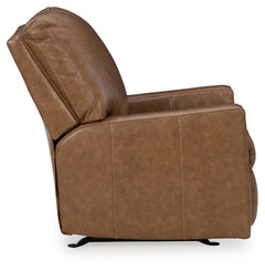 Bolsena Caramel Leather Rocker Recliner - Ornate Home