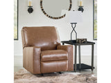 Bolsena Caramel Leather Rocker Recliner - Ornate Home