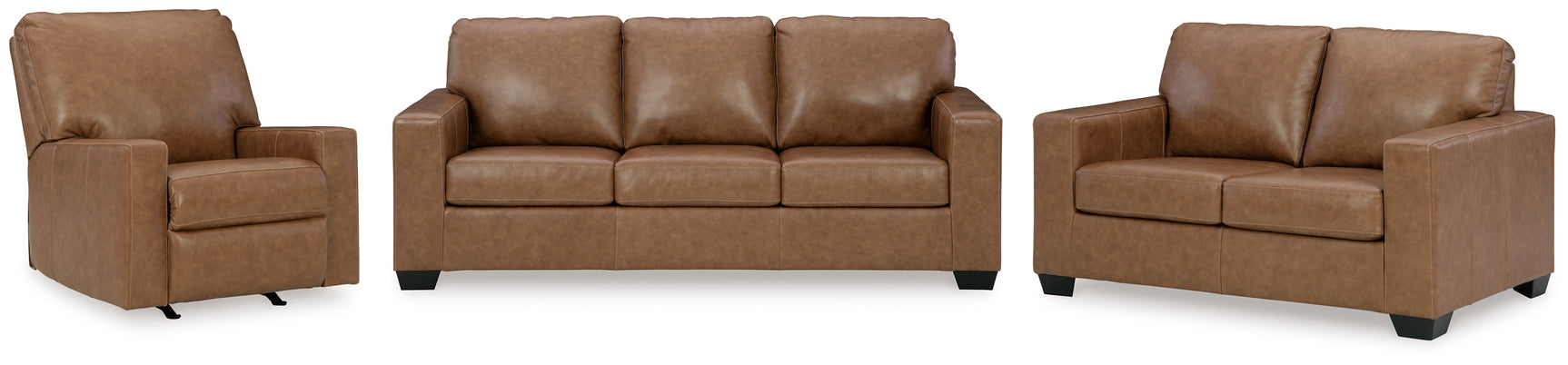 Bolsena Caramel Sofa, Loveseat and Recliner (Online Special Price) - Ornate Home