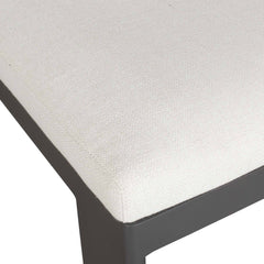 Bolster Back Black/White Outdoor Bar Stool - Ornate Home