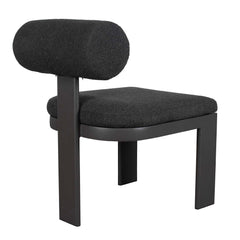 Bolster Back Charcoal Outdoor Dining Chair - Ornate Home