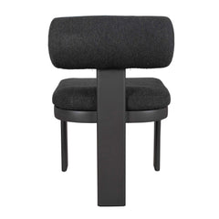 Bolster Back Charcoal Outdoor Dining Chair - Ornate Home