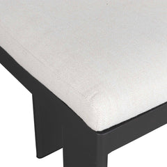 Bolster Back White Outdoor Counter Stool - Ornate Home