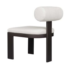 Bolster Back White Outdoor Dining Chair - Ornate Home
