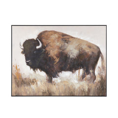 Bolting Bison Brown/Tan Canvas - Ornate Home