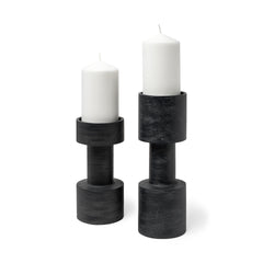 Bolton Black Metal Table Candle Holders - Ornate Home