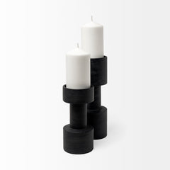 Bolton Black Metal Table Candle Holders - Ornate Home