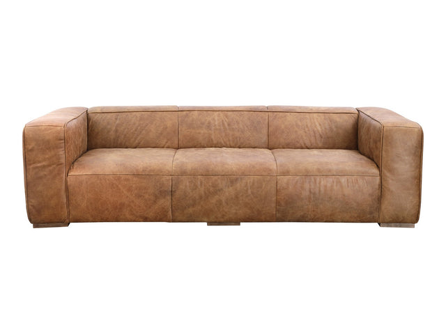 Bolton Brown Leather Sofa - Ornate Home
