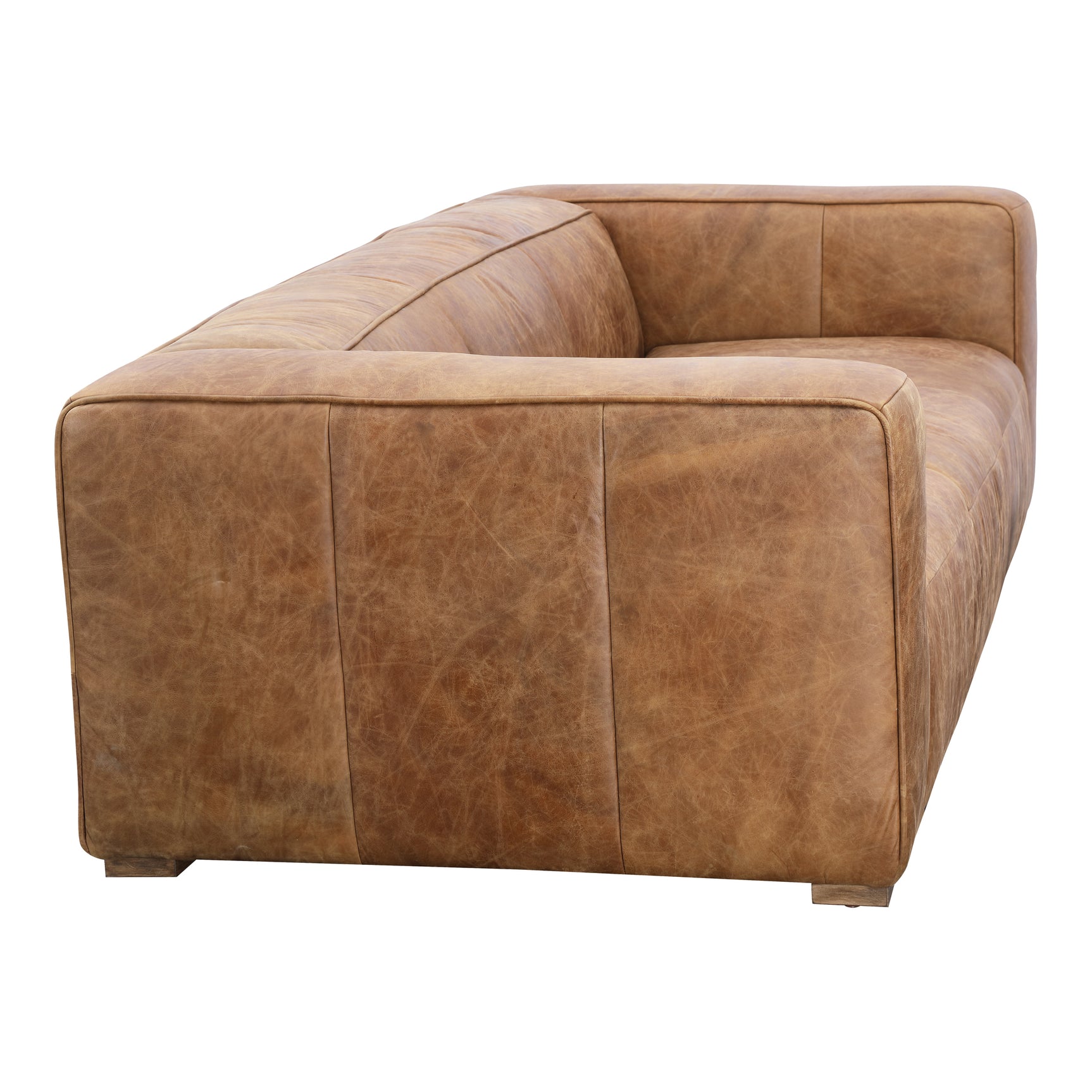 Bolton Brown Leather Sofa - Ornate Home