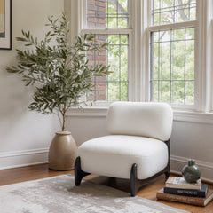 Bombo White Accent Chair - Ornate Home
