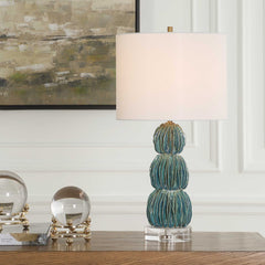 Bonaire Teal Blue Table Lamp - Ornate Home
