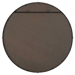 Bonded Black Round Mirror - Ornate Home