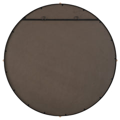 Bonded Black Round Mirror - Ornate Home