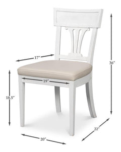 Bondi Bungalow White Dining Chair (Set of 2) - Ornate Home