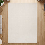 Woolen Bone Jute-Look Area Rug | Bright & Washable