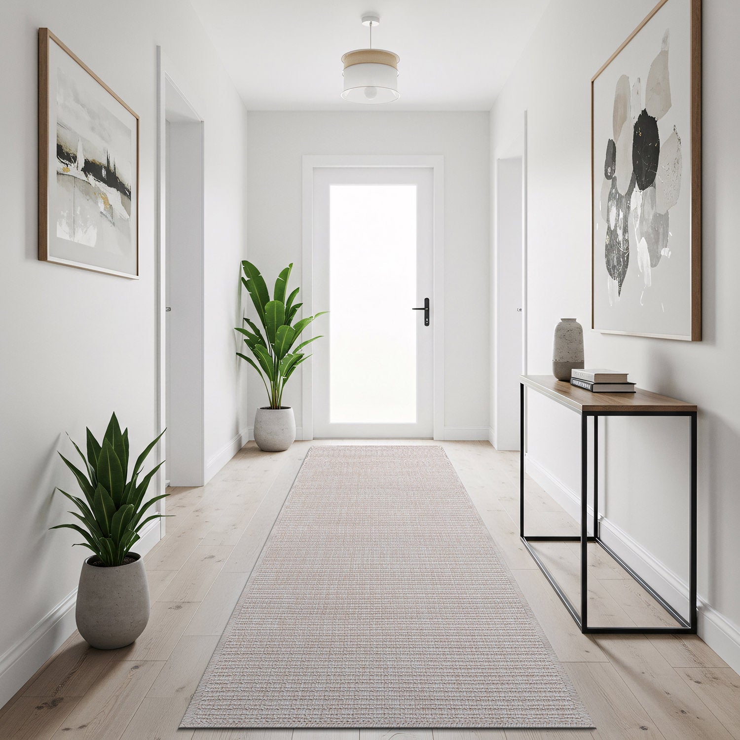 Royce Bone Jute-Look Area Rug | Minimalist Modern Style