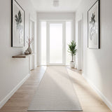 Woolen Bone Jute-Look Area Rug | Bright & Washable