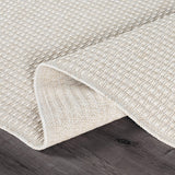 Woolen Bone Jute-Look Area Rug | Bright & Washable