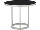 Bonfield Black Enamel/Nickel Cocktail Table - Ornate Home