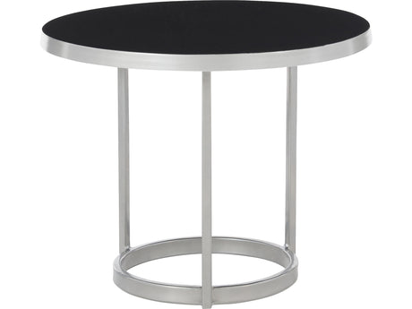 Bonfield Black Enamel/Nickel Cocktail Table - Ornate Home