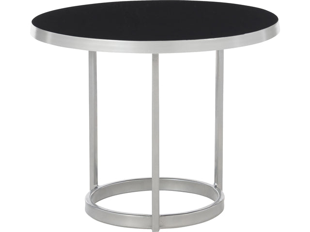 Bonfield Black Enamel/Nickel Cocktail Table - Ornate Home