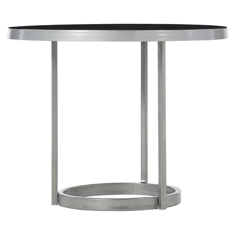 Bonfield Black Enamel/Nickel Cocktail Table - Ornate Home