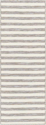 Bongaree Gray Striped Outdoor Carpet - Clearance - Ornate Home