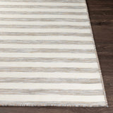Bongaree Gray Striped Outdoor Carpet - Clearance - Ornate Home