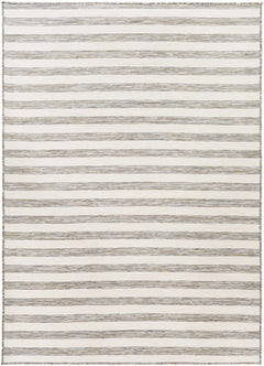 Bongaree Gray Striped Outdoor Carpet - Clearance - Ornate Home