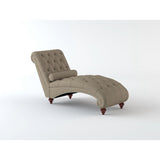Bonne Brown Chaise - Ornate Home