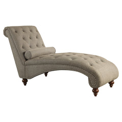 Bonne Exposed Wood Feet With Brown Chaise - Ornate Home