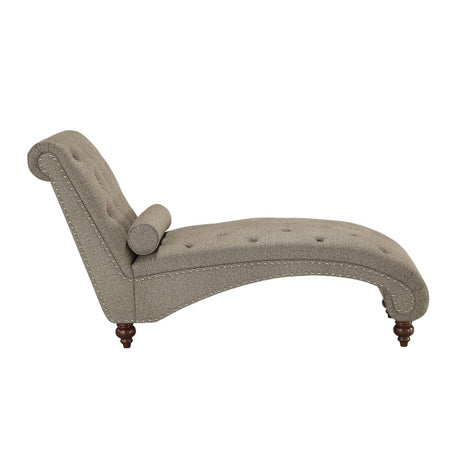 Bonne Exposed Wood Feet With Brown Chaise - Ornate Home