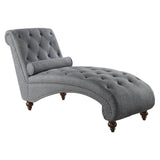 Bonne Gray Brown Chaise - Ornate Home