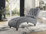 Bonne Gray Brown Chaise - Ornate Home