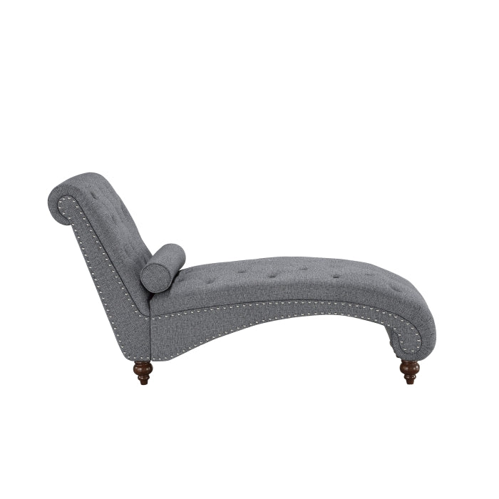 Bonne Gray Brown Chaise - Ornate Home