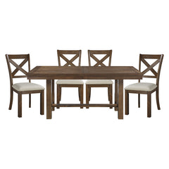 Bonner Brown 5pc Dining Set - Ornate Home