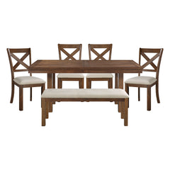Bonner Brown 6pc Dining Set - Ornate Home