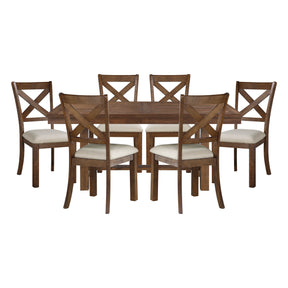 Bonner Brown 7pc Dining Set - Ornate Home
