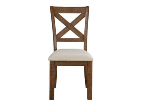 Bonner Brown/Beige Side Chair (Set of 2) - Ornate Home