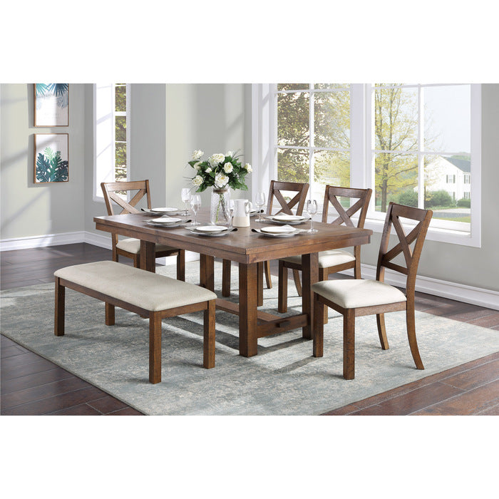 Bonner Brown/Beige Side Chair (Set of 2) - Ornate Home