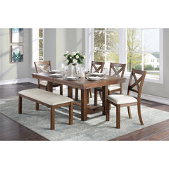 Bonner Brown/Beige Side Chair (Set of 2) - Ornate Home